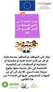 Read more about the article نص المادة (12) من مقترح قانون الحماية من العنف الأسري الصادر عن رئاسة الجمهورية